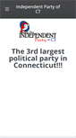 Mobile Screenshot of independentpartyofct.com